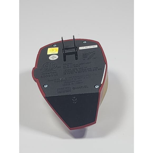 MARVEL Ironman Mask 3DLightFX Avengers Superhero Décor Plug-In Night Light - Picture 5 of 6